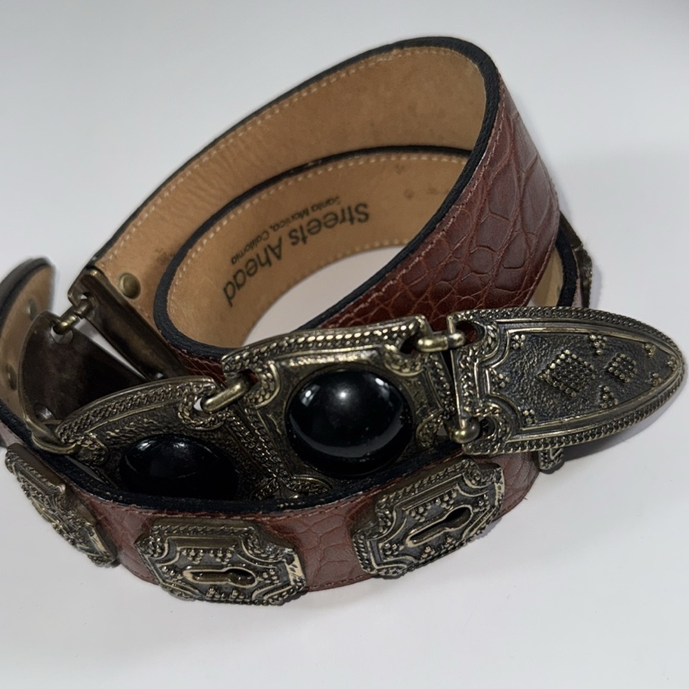 Streets Ahead crafted western, studded Belt small